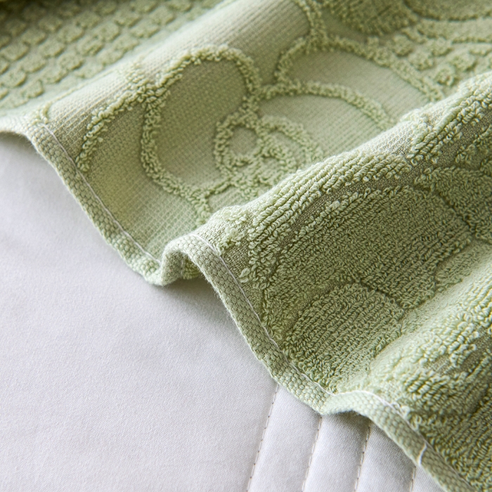 91家纺网 家纺一手货源 找家纺 悦然毛巾被 2025新款全棉纯棉老式枕巾毛圈款 玫瑰物语灰青