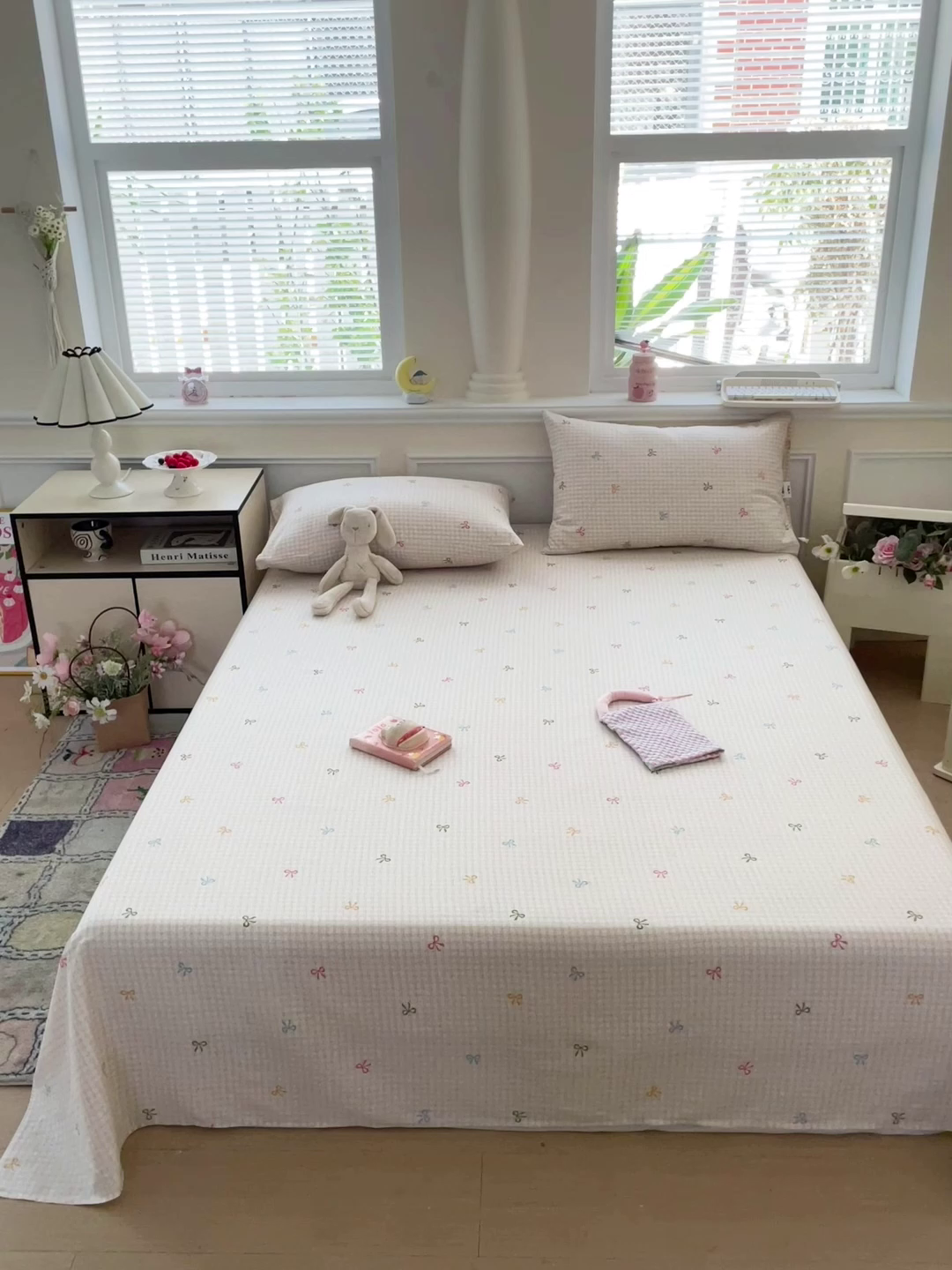 91家纺网 家纺一手货源 找家纺 卡普家居 2025新款全棉印花A版床单 友谊结