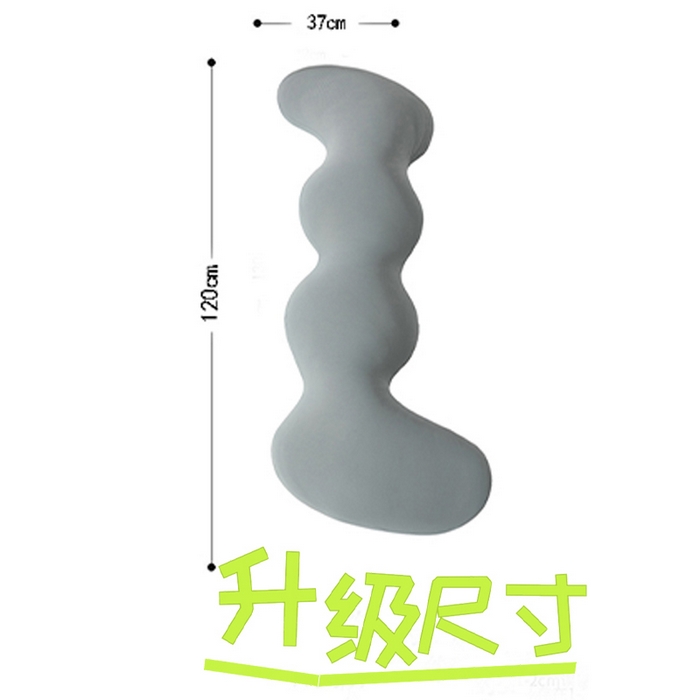 91家纺网 家纺一手货源 找家纺 眠小二靠枕靠垫 2025新款宝宝绒人体工学睡姿矫正抱枕826 826灰色