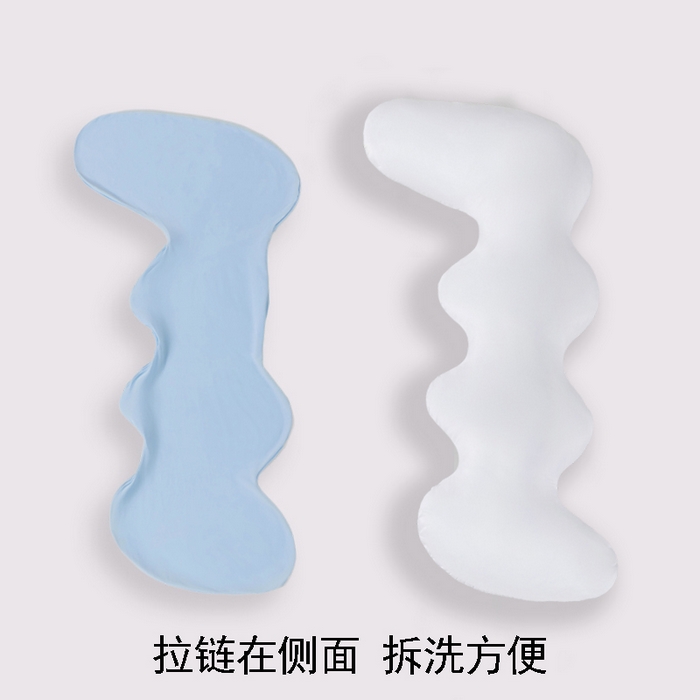91家纺网 家纺一手货源 找家纺 2025新款宝宝绒人体工学睡姿矫正抱枕829 829灰色