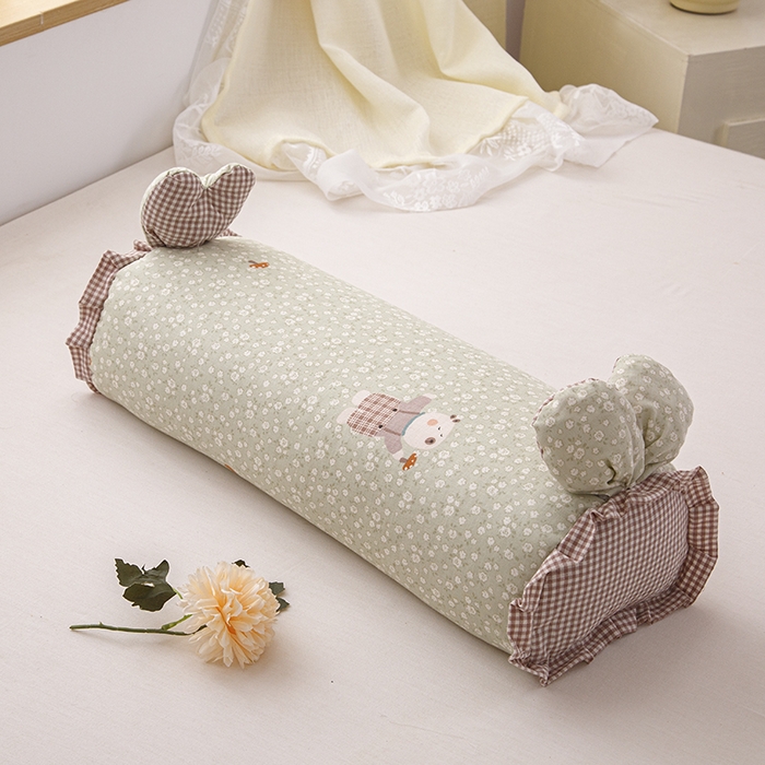 91家纺网 家纺一手货源 找家纺 织布人 2025新款荞麦枕直播爆款全棉双层纱兔子枕全荞麦壳枕头夏季透气枕