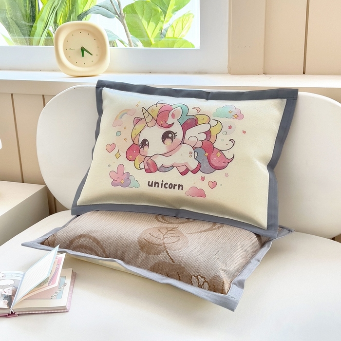 91家纺网 家纺一手货源 找家纺 （总）梵赫 2025新款大版儿童冰丝枕套幼儿园枕套