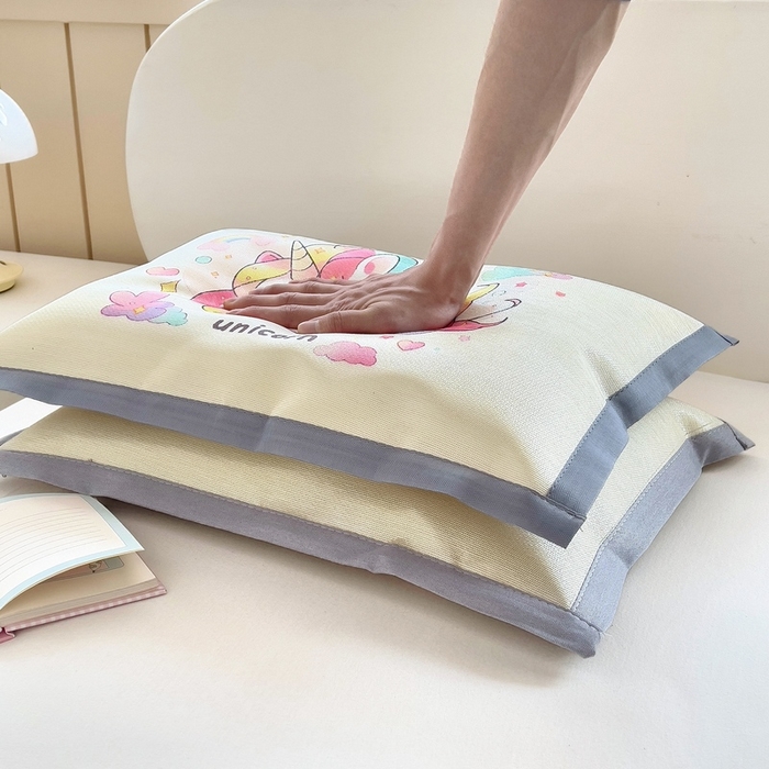 91家纺网 家纺一手货源 找家纺 （总）梵赫 2025新款大版儿童冰丝枕套幼儿园枕套