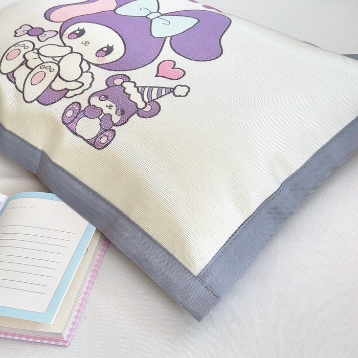 91家纺网 家纺一手货源 找家纺 梵赫 2025新款大版儿童冰丝枕套幼儿园枕套 爱心萌兔