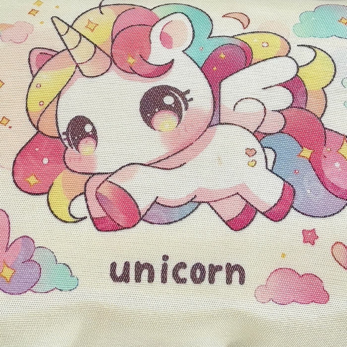 91家纺网 家纺一手货源 找家纺 梵赫 2025新款大版儿童冰丝枕套幼儿园枕套 七彩小马