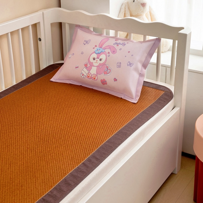 91家纺网 家纺一手货源 找家纺 梵赫 2025新款大版儿童冰丝枕套幼儿园枕套 星黛小兔