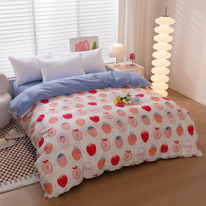 91家纺网 家纺一手货源 找家纺 （总）贝兰仙奴 2025春夏新款全棉纯棉12868印花单被套 被套单件