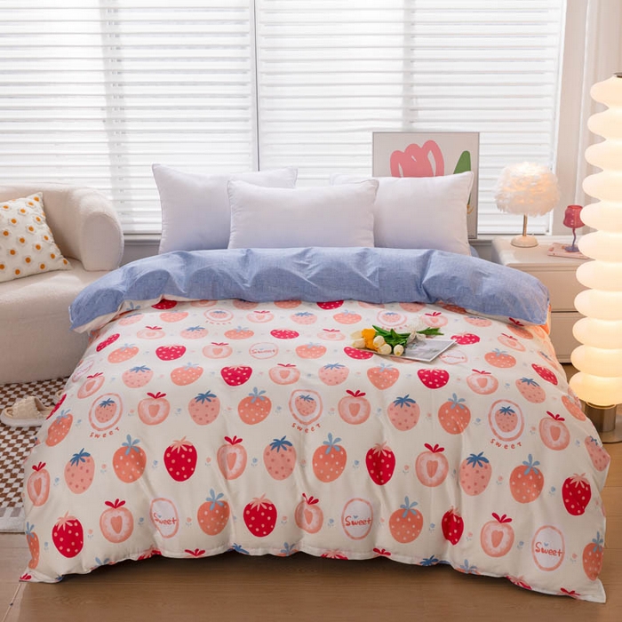 91家纺网 家纺一手货源 找家纺 （总）贝兰仙奴 2025春夏新款全棉纯棉12868印花单被套 被套单件