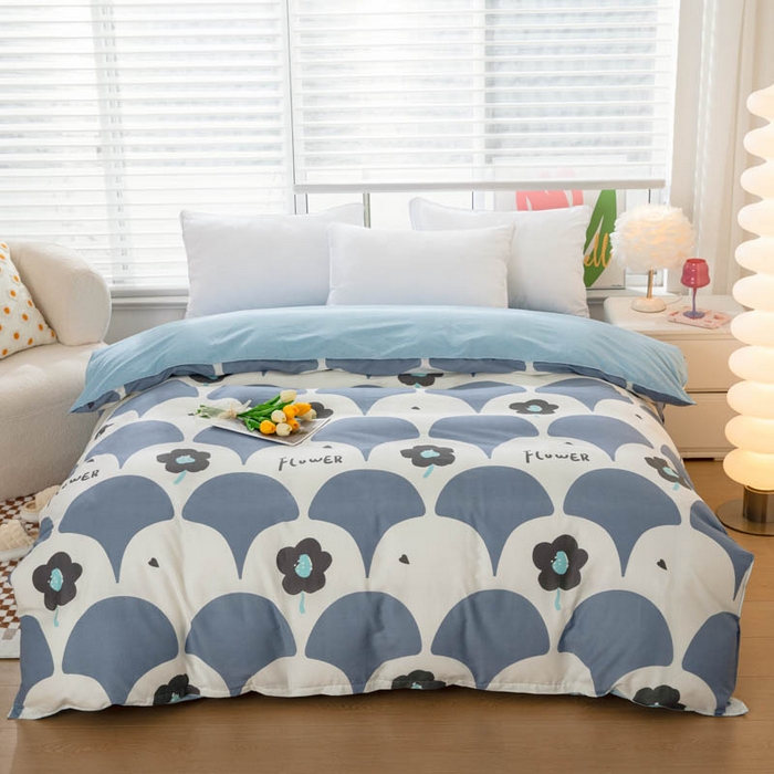 91家纺网 家纺一手货源 找家纺 （总）贝兰仙奴 2025春夏新款全棉纯棉12868印花单被套 被套单件