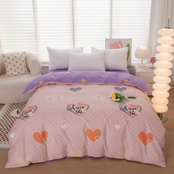 91家纺网 家纺一手货源 找家纺 （总）贝兰仙奴 2025春夏新款全棉纯棉12868印花单被套 被套单件