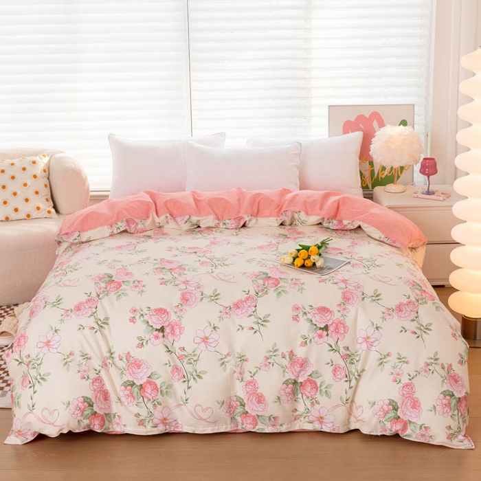 91家纺网 家纺一手货源 找家纺 （总）贝兰仙奴 2025春夏新款全棉纯棉12868印花单被套 被套单件