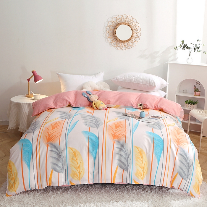 91家纺网 家纺一手货源 找家纺 （总）贝兰仙奴 2025春夏新款全棉纯棉12868印花单被套 被套单件