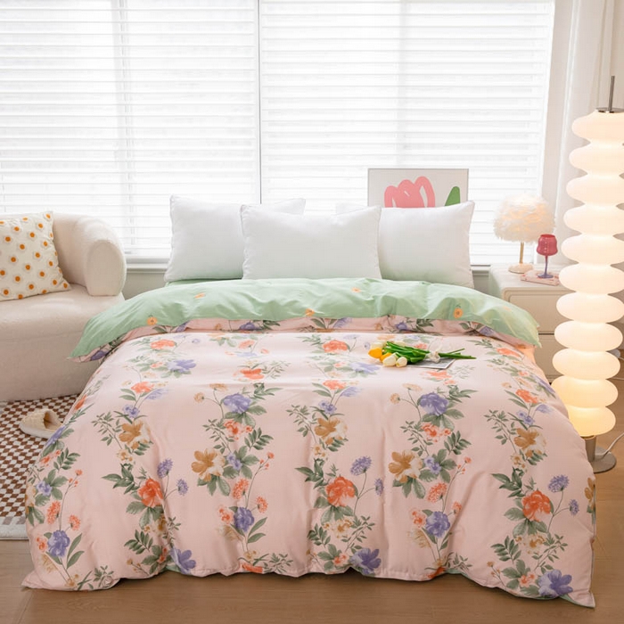 91家纺网 家纺一手货源 找家纺 （总）贝兰仙奴 2025春夏新款全棉纯棉12868印花单被套 被套单件