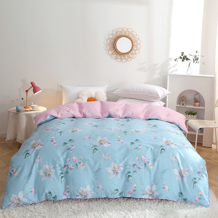 91家纺网 家纺一手货源 找家纺 （总）贝兰仙奴 2025春夏新款全棉纯棉12868印花单被套 被套单件