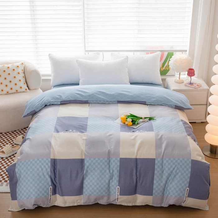 91家纺网 家纺一手货源 找家纺 （总）贝兰仙奴 2025春夏新款全棉纯棉12868印花单被套 被套单件