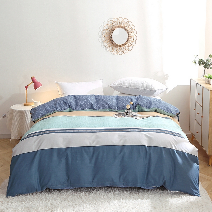 91家纺网 家纺一手货源 找家纺 （总）贝兰仙奴 2025春夏新款全棉纯棉12868印花单被套 被套单件