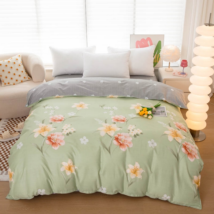 91家纺网 家纺一手货源 找家纺 （总）贝兰仙奴 2025春夏新款全棉纯棉12868印花单被套 被套单件