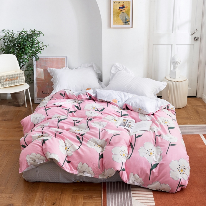 91家纺网 家纺一手货源 找家纺 （总）贝兰仙奴 2025春夏新款全棉纯棉12868印花单被套 被套单件