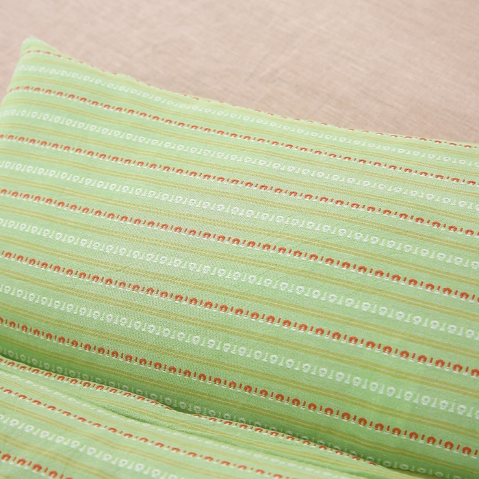 91家纺网 家纺一手货源 找家纺 （总）梦叶草 2025新款全棉水洗棉三角牵引组合荞麦枕 枕头护颈枕芯