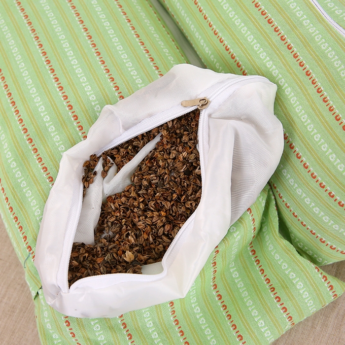 91家纺网 家纺一手货源 找家纺 （总）梦叶草 2025新款全棉水洗棉三角牵引组合荞麦枕 枕头护颈枕芯