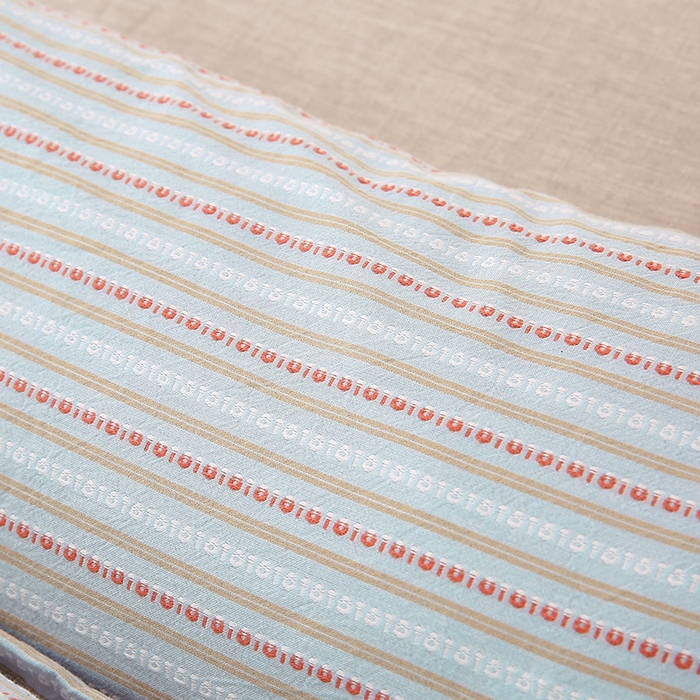 91家纺网 家纺一手货源 找家纺 梦叶草 2025新款全棉水洗棉三角牵引组合荞麦枕 枕头护颈枕芯 三角牵引组合荞麦枕-米兰