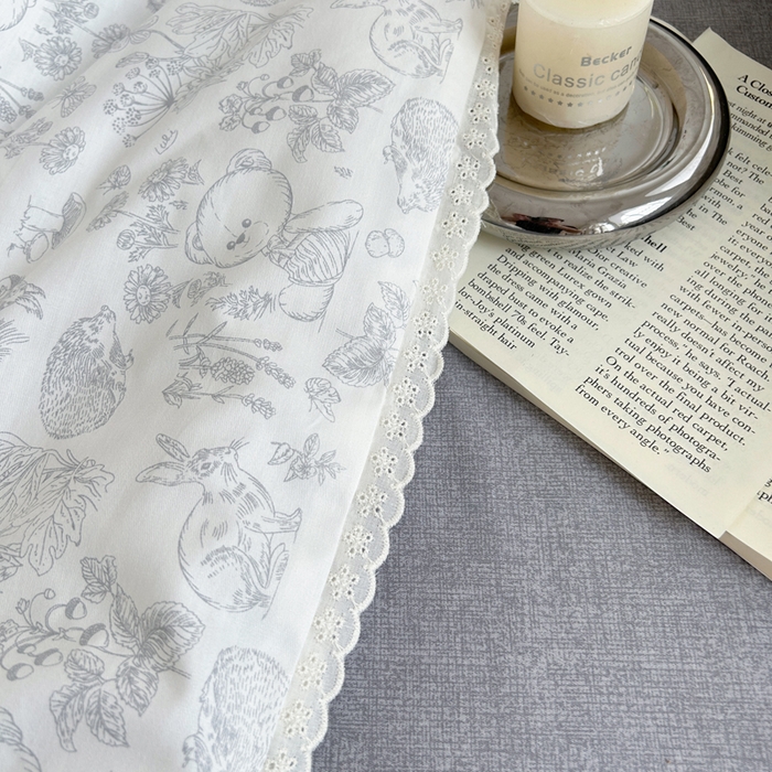 91家纺网 家纺一手货源 找家纺 柠馨 2025新款全棉纯棉印花夏被夏凉被空调被四件套 可爱森林