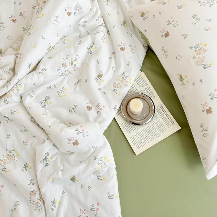 91家纺网 家纺一手货源 找家纺 柠馨 2025新款全棉纯棉印花夏被夏凉被空调被四件套 仙子