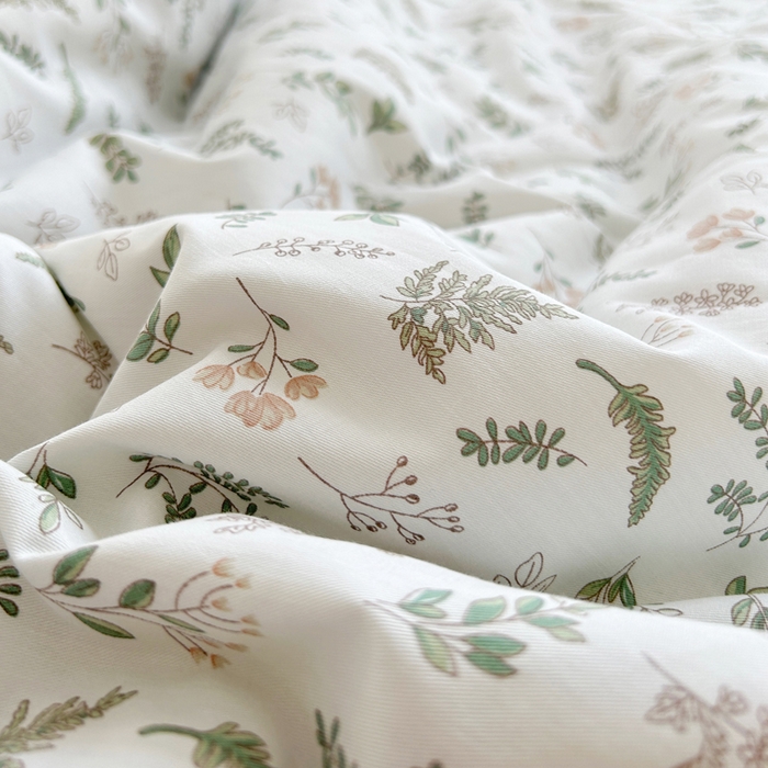 91家纺网 家纺一手货源 找家纺 柠馨 2025新款全棉纯棉印花夏被夏凉被空调被四件套 复苏