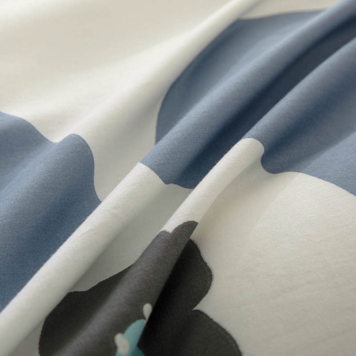 91家纺网 家纺一手货源 找家纺 贝兰仙奴 2025春夏新款全棉纯棉12868印花单被套 被套单件 春季花语蓝