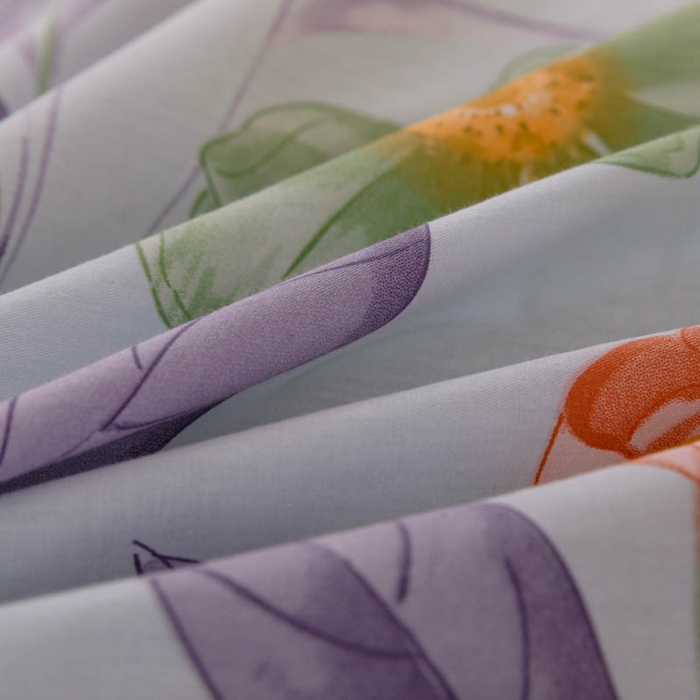 91家纺网 家纺一手货源 找家纺 贝兰仙奴 2025春夏新款全棉纯棉12868印花单被套 被套单件 花房迷香兰