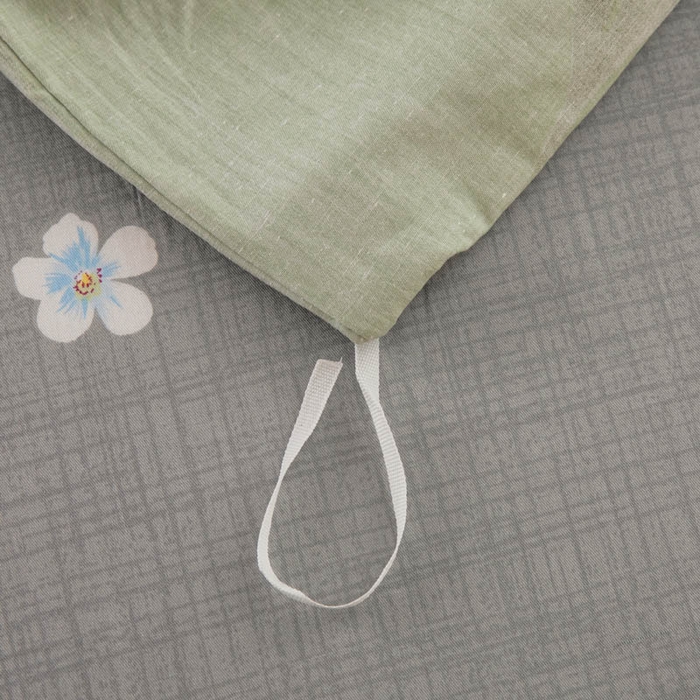 91家纺网 家纺一手货源 找家纺 贝兰仙奴 2025春夏新款全棉纯棉12868印花单被套 被套单件 圣洁绿