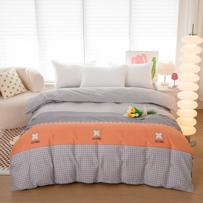 贝兰仙奴 2025春夏新款全棉纯棉12868印花单被套 被套单件 斯柏丽咖