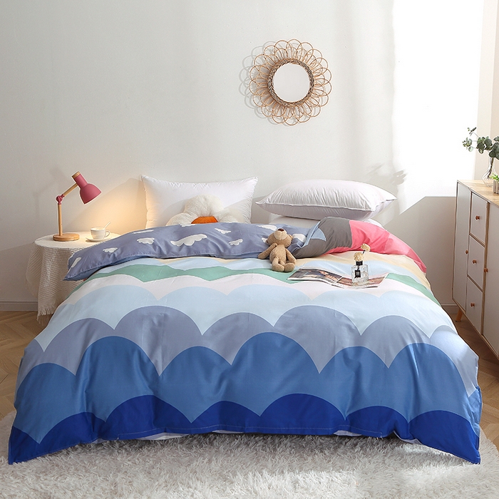 贝兰仙奴 2025春夏新款全棉纯棉12868印花单被套 被套单件 天空之境