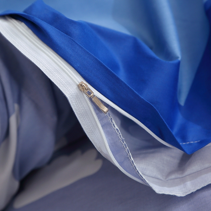 91家纺网 家纺一手货源 找家纺 贝兰仙奴 2025春夏新款全棉纯棉12868印花单被套 被套单件 天空之境