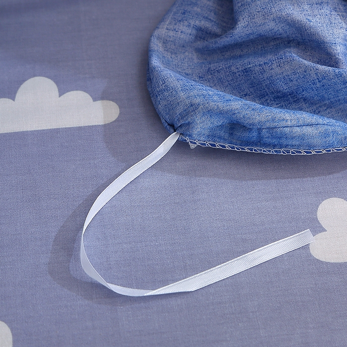 91家纺网 家纺一手货源 找家纺 贝兰仙奴 2025春夏新款全棉纯棉12868印花单被套 被套单件 天空之境