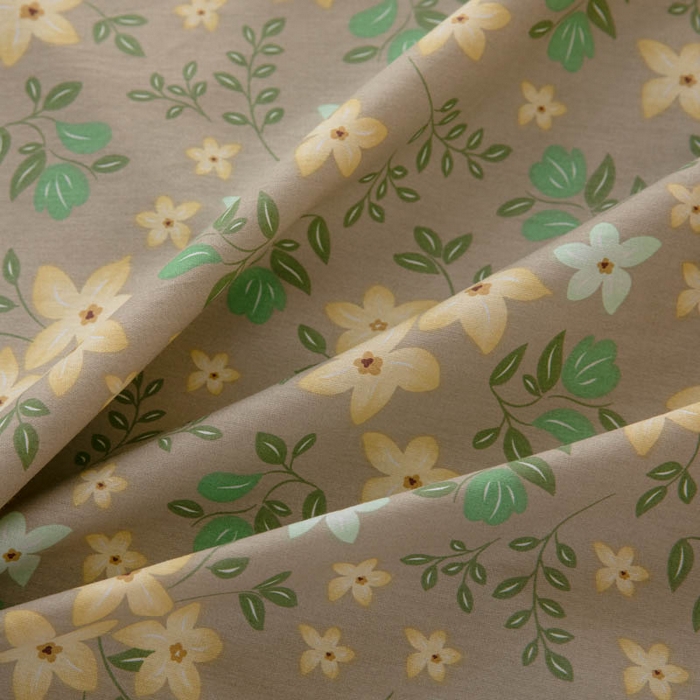 91家纺网 家纺一手货源 找家纺 贝兰仙奴 2025春夏新款全棉纯棉12868印花单被套 被套单件 月晚花庭绿