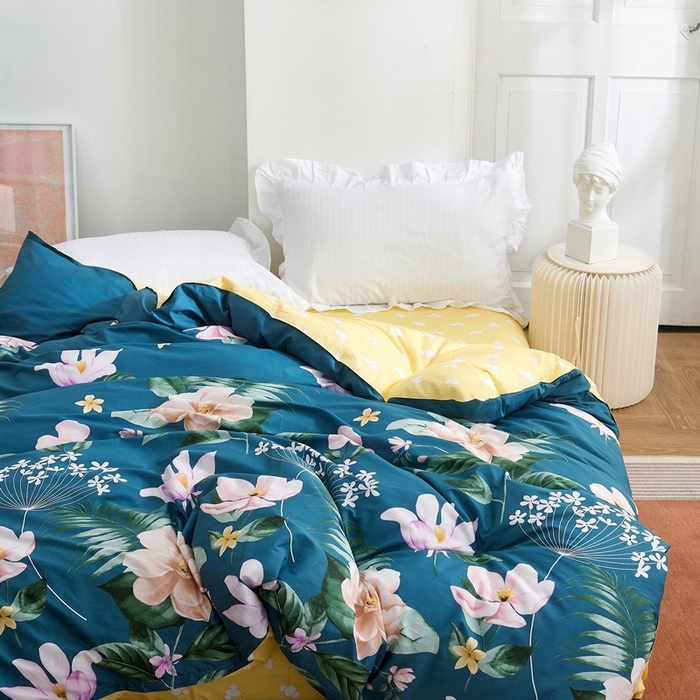 91家纺网 家纺一手货源 找家纺 贝兰仙奴 2025春夏新款全棉纯棉12868印花单被套 被套单件 深临其境