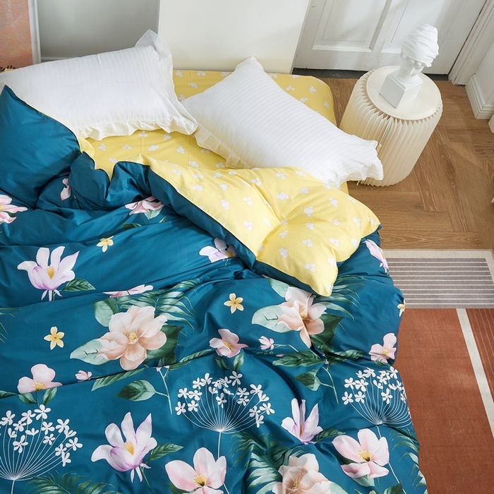 91家纺网 家纺一手货源 找家纺 贝兰仙奴 2025春夏新款全棉纯棉12868印花单被套 被套单件 深临其境