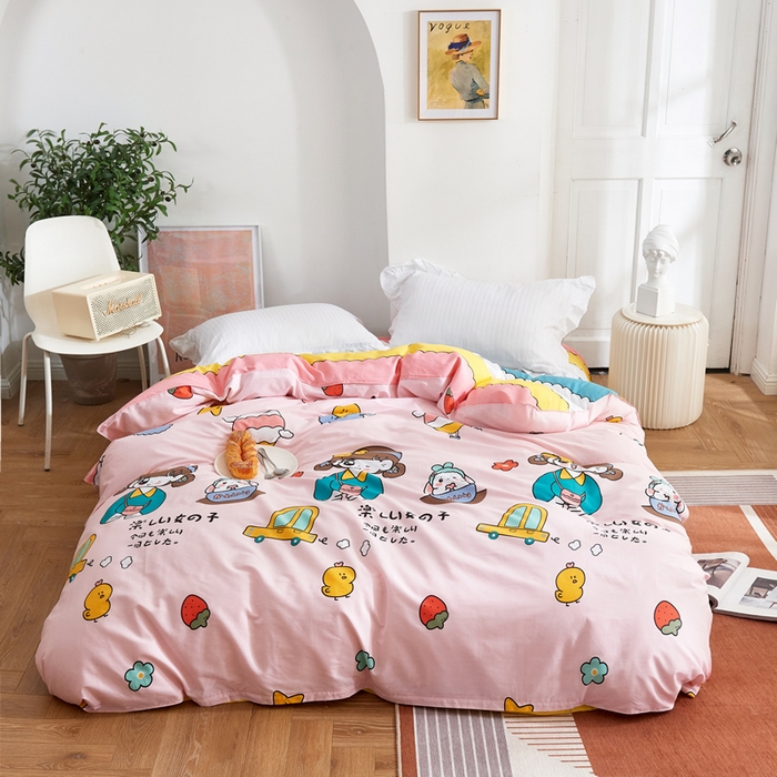 贝兰仙奴 2025春夏新款全棉纯棉12868印花单被套 被套单件 童话时光