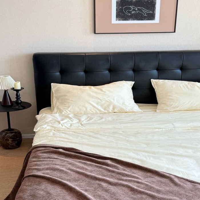 91家纺网 家纺一手货源 找家纺 芯氧 2025新款亚朵星球纯色全棉四件套 生椰姜茶