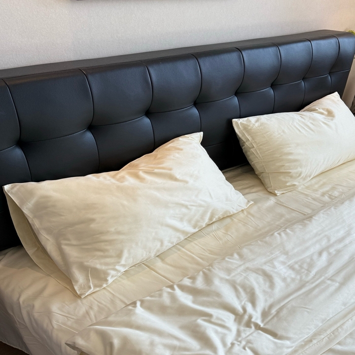 91家纺网 家纺一手货源 找家纺 芯氧 2025新款亚朵星球纯色全棉四件套 生椰姜茶