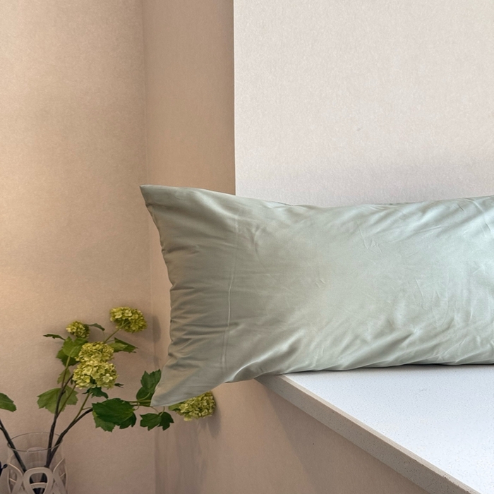 91家纺网 家纺一手货源 找家纺 芯氧 2025新款亚朵星球纯色全棉四件套 松林青