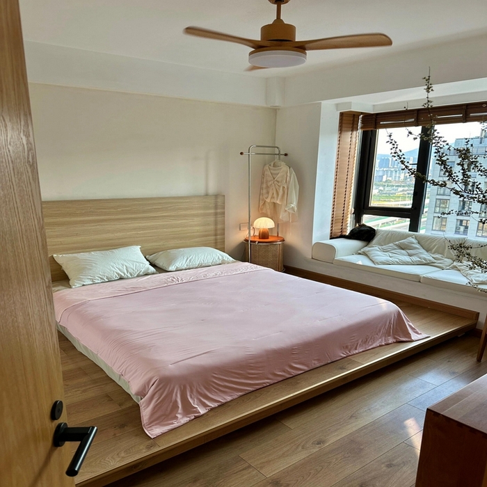 91家纺网 家纺一手货源 找家纺 芯氧 2025新款亚朵同款星球夏季凉感深睡por2.0夏被 橘雾粉