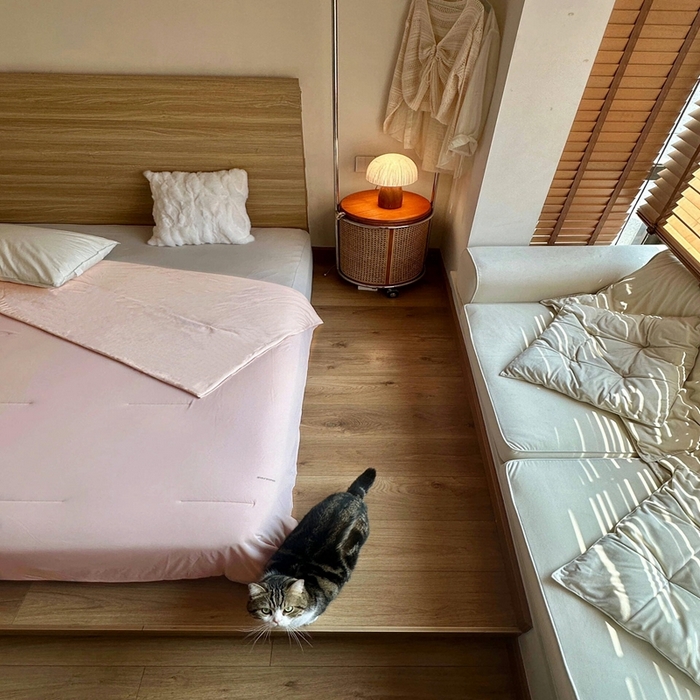 91家纺网 家纺一手货源 找家纺 芯氧 2025新款亚朵同款星球夏季凉感深睡por2.0夏被 橘雾粉