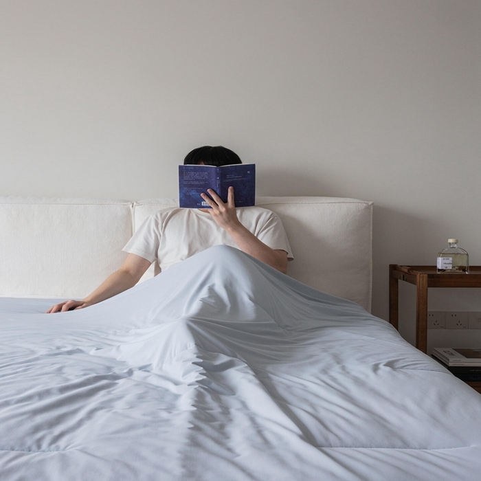 芯氧 2025新款亚朵同款星球夏季凉感深睡por2.0夏被 青空灰