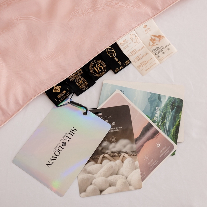 91家纺网 家纺一手货源 找家纺 2025新款SUN YOUNG系列高端蚕丝被【尚云锦纯蚕丝春秋被】 尚云锦粉色