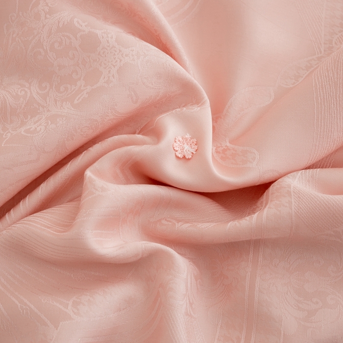 91家纺网 家纺一手货源 找家纺 2025新款SUN YOUNG系列高端蚕丝被【尚云锦纯蚕丝春秋被】 尚云锦粉色