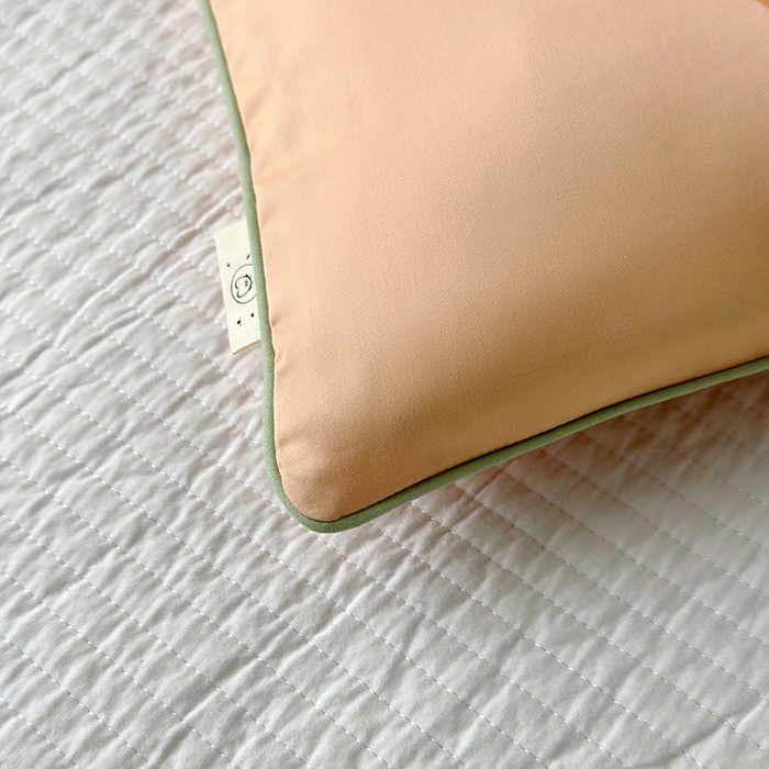 91家纺网 家纺一手货源 找家纺 荷马之梦 2025新款A类100支全棉贡缎双股加厚加柔儿童枕套-水果系列 小橘子