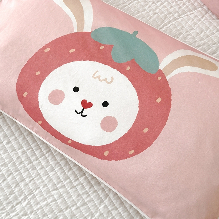 91家纺网 家纺一手货源 找家纺 （总）荷马之梦 2025新款A类100支全棉贡缎双股加厚加柔儿童枕套-水果系列