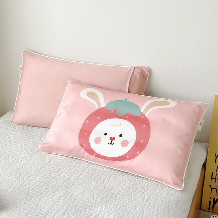 91家纺网 家纺一手货源 找家纺 （总）荷马之梦 2025新款A类100支全棉贡缎双股加厚加柔儿童枕套-水果系列